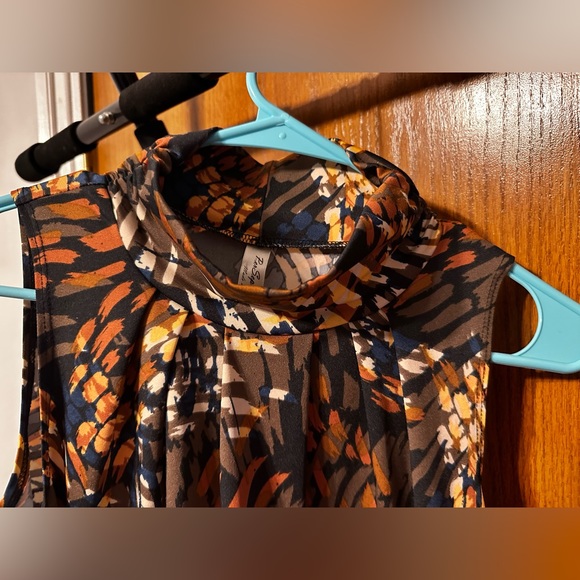 Mock Neck Wear to Work Professional Blouse Petite Small - Picture 3 of 4